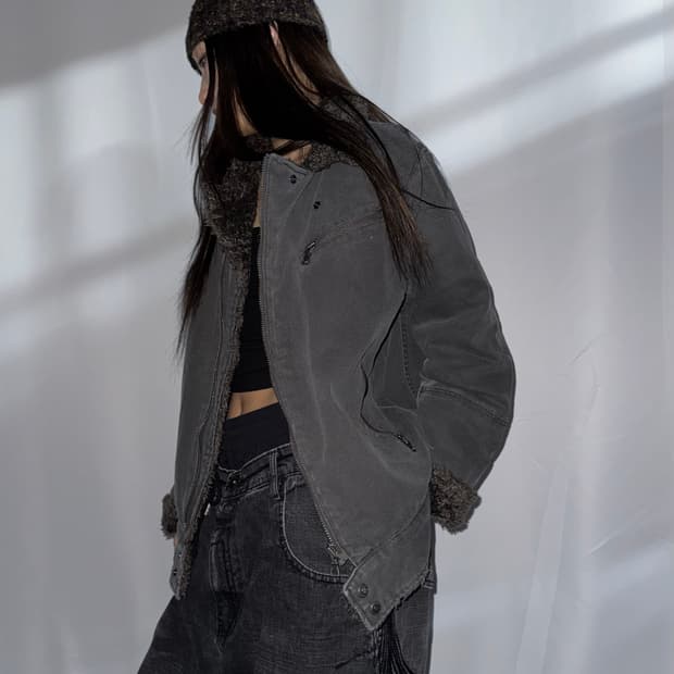 리바이스 흑청 쉐르파 자켓 