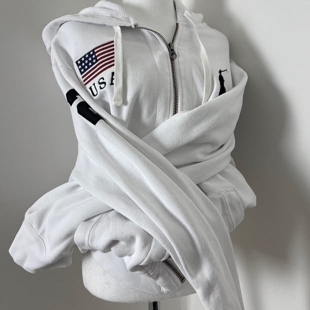 폴로 빅포니 성조기 후드집업 