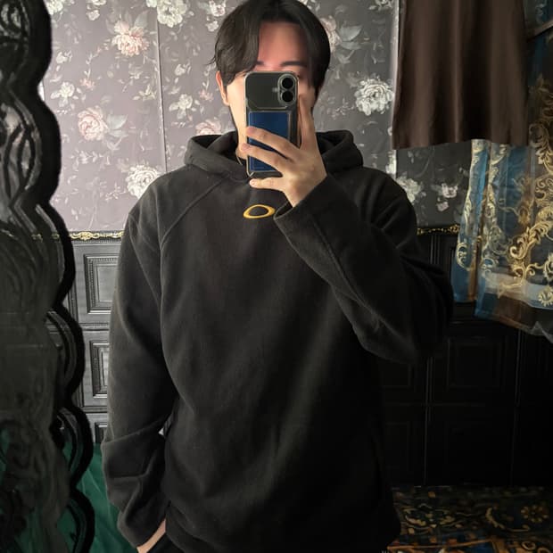 a208) 오클리 플리스 후드티