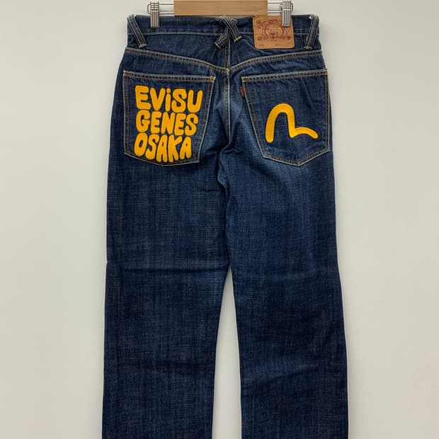 Evisu 오사카 패치 데님 팬츠