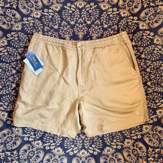 폴로 랄프로렌 린넨 프랩스터 팬츠 치노쇼츠 새상품
