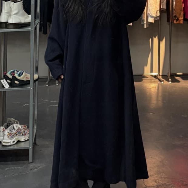 크리스챤 디올 네이비 롱 코트 A3457