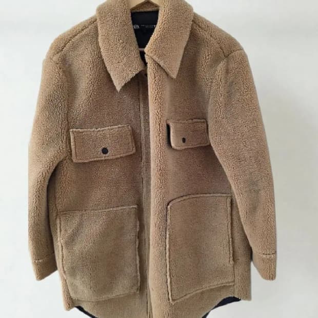 자라 무스탕 양털 자켓