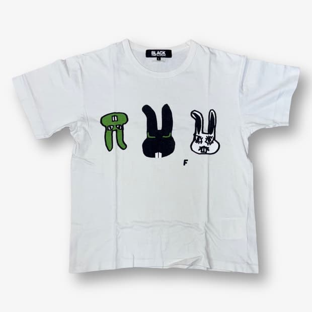 [L] AD2012 BLACK Comme des Garcons Tee