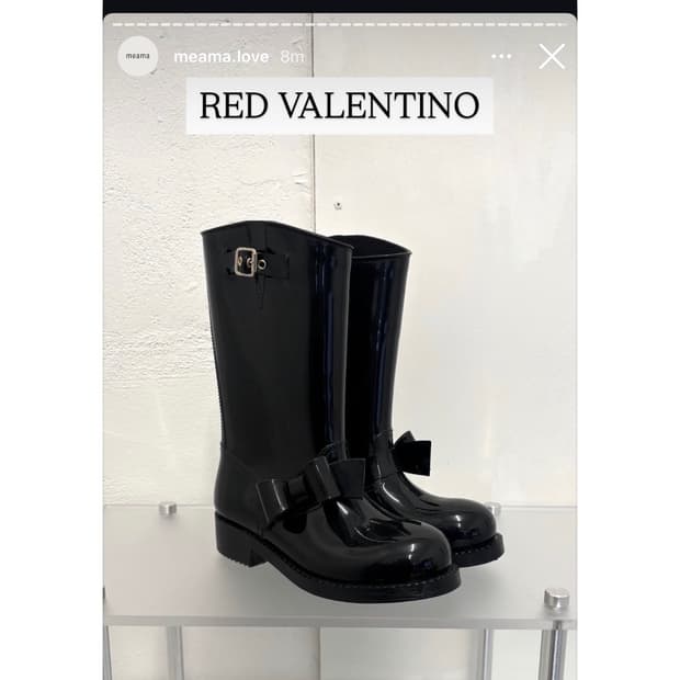 {dc~1/21} RED VALENTINO ribbon boots