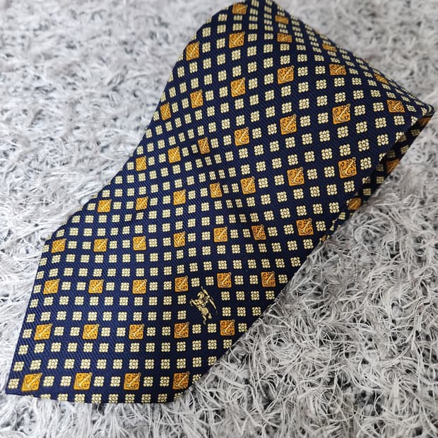 버버리Burberry 닻 패턴 넥타이 Free - N9