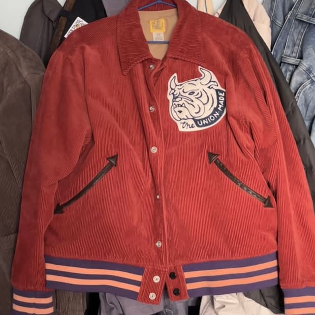 Vintage 메이드 인 재팬 코듀로이 바시티 자켓