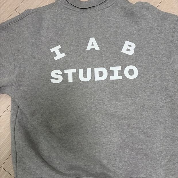 아이앱 스튜디오 럭비 스웨트 셔츠 그레이S