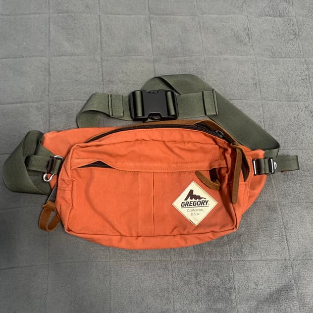 그레고리 오렌지 크로스백&힙색