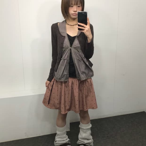 𖤐 로즈브라운 모리걸set𖤐