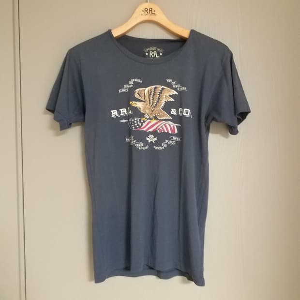 RRL 더블알엘 독수리 성조기 티셔츠 S