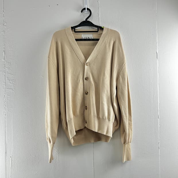 론트 LOHNT 베이지 니트 가디건 남성 L