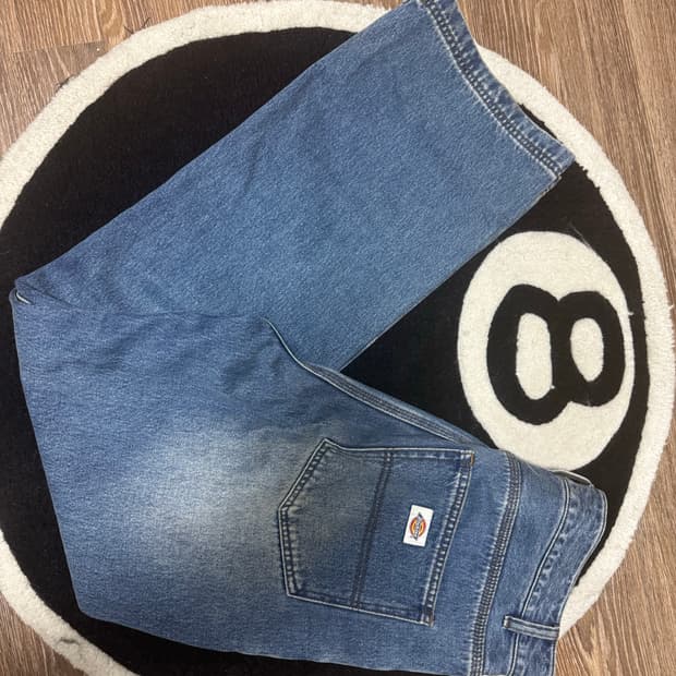 Dickies 부츠컷 워시드 데님 팬츠 [34]