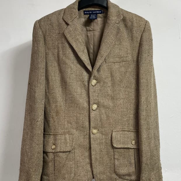 폴로 랄프로렌 우먼스 헤링본트윌 린넨 블레이저 (on.123)