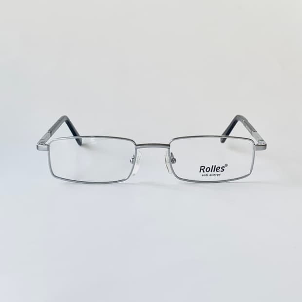 데드스탁 슬림 사각 실버 빈티지 안경테 1766