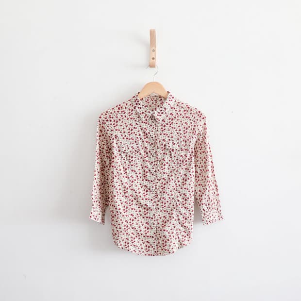 Vtg flower western shirt