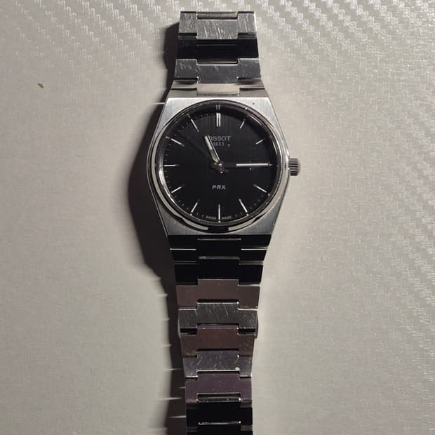 급처 티쏘 prx 쿼츠 40mm 블랙 시계