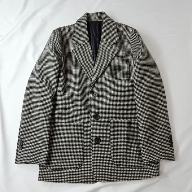 라퍼지스토어 울 체크 블레이저 자켓 신슐레이트 S