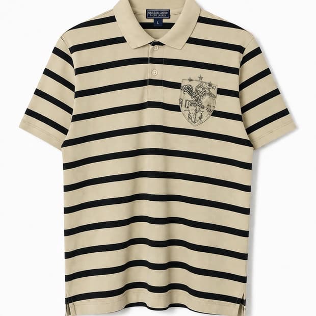 폴로진스 90‘s 스트라이프 카라티