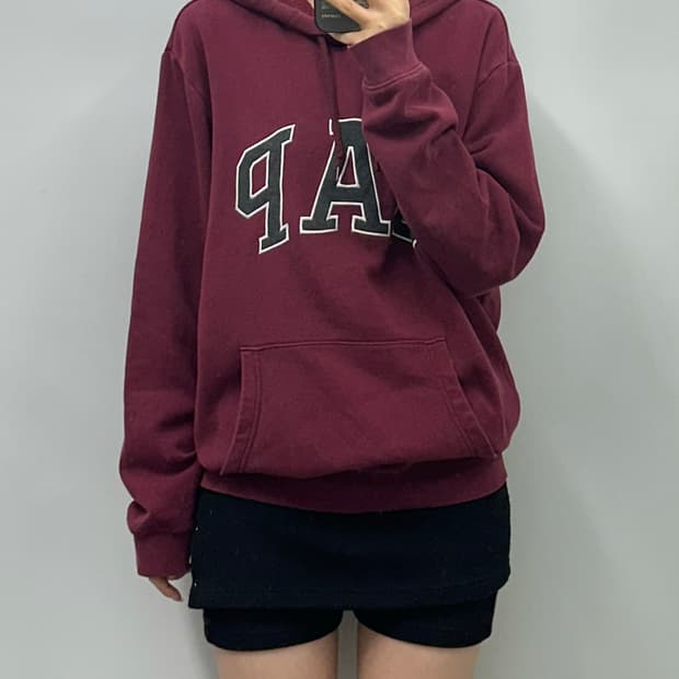 Gap 갭 버건디 후드티 