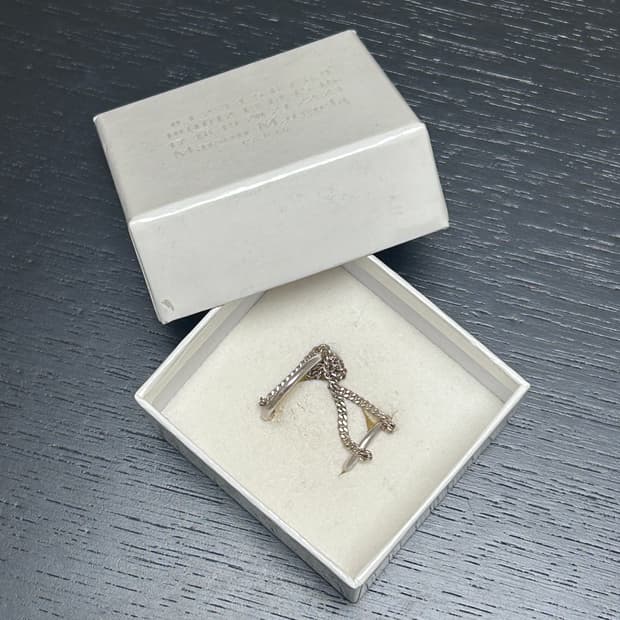 Maison Margiela Double Ring Chain Ring