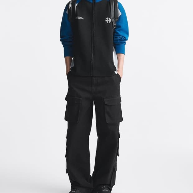 (L-XL)자라 루이지 유틸리티 카고 팬츠 블랙 새상품