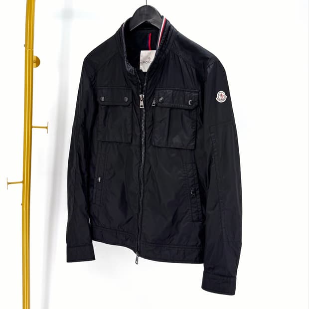 [5사이즈] 몽클레어 바람막이 집업 자켓 블랙