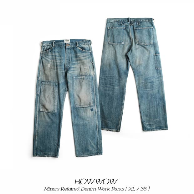 바우와우 마이너스 리페어 데님 워크팬츠 XL사이즈 bowwow