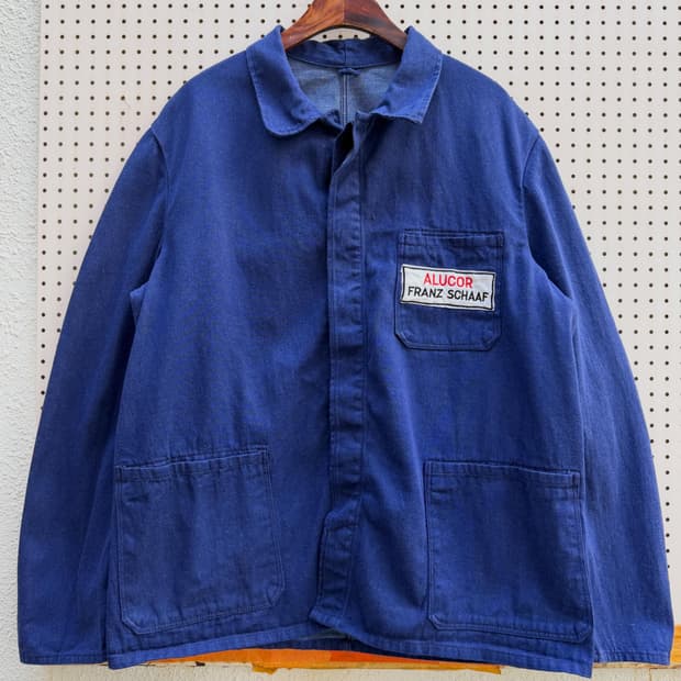 (DEADSTOCK)1970s GERMAN DENIM 데드스탁 워크자켓