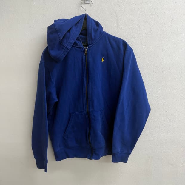폴로 랄프로렌 블루 후드집업 L