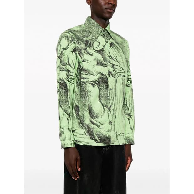 라스벳 PACCBET 고샤루브친스키 프린팅 셔츠 S