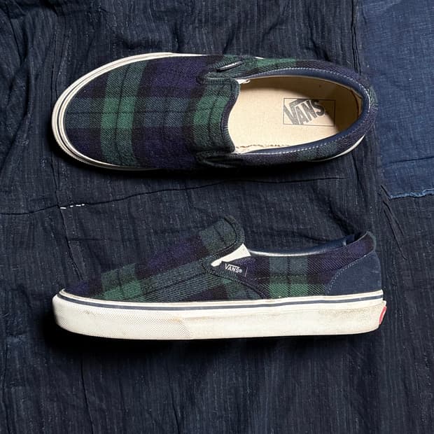 반스 슬립온 블랙와치 US 9