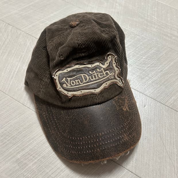 본더치 가죽 양털 볼캡