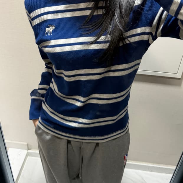 아베크롬비 스트라이프 긴팔티 