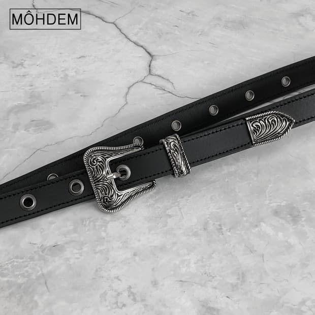 [Unisex] 아일렛 로랑 이태리 소가죽 벨트