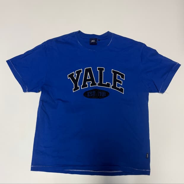 예일 Yale 23년도 오버핏 빅 로고 반팔 티셔츠 S ~ M