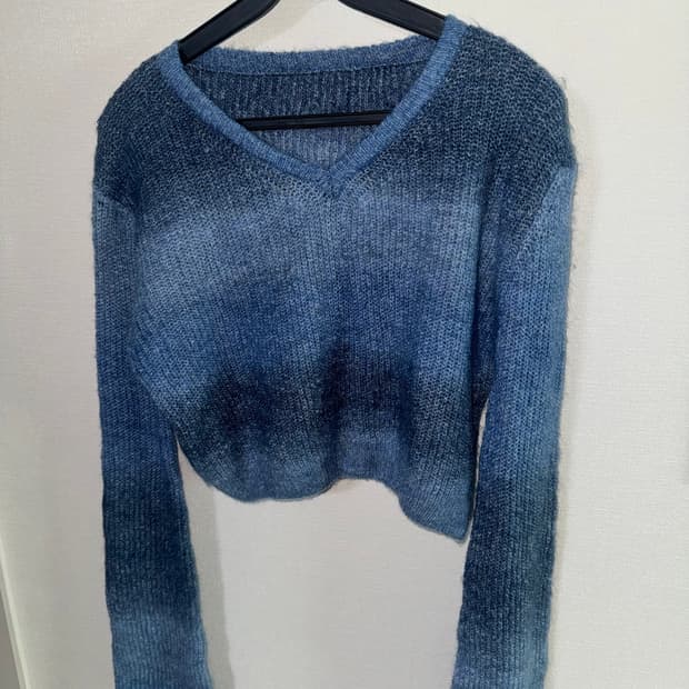 (as on)blue brush knit