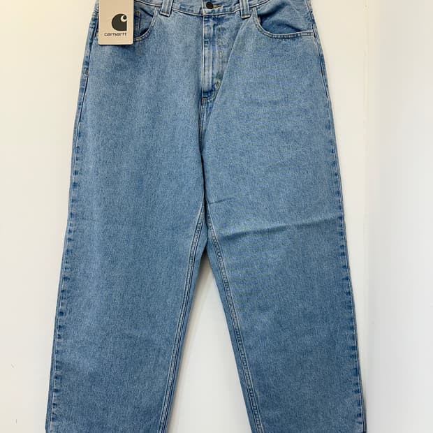 L) 칼하트wip 브랜든 팬츠 블루 스톤 블리치드