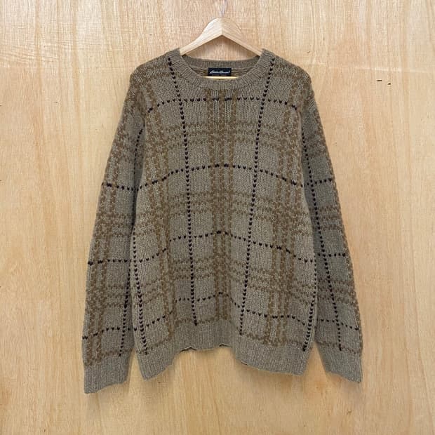 EDDIE BAUER check knit 에디바우어 체크 니트