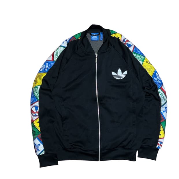 아디다스 테이프 라벨 사이드라인 슈퍼스타 져지 