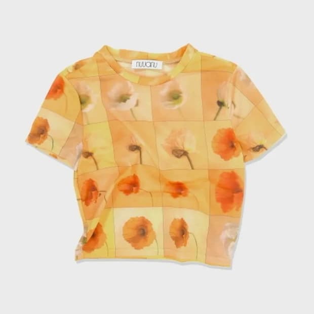 누아누 미유 티 NUUANU miyu tee yellow 2사이즈
