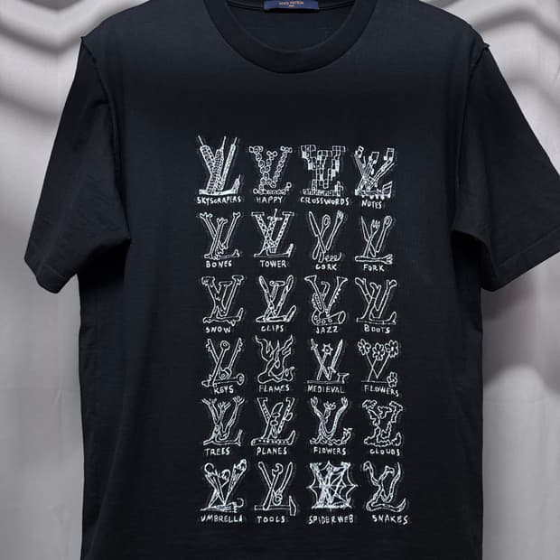 루이비통 카툰 자카드 반팔 XXL