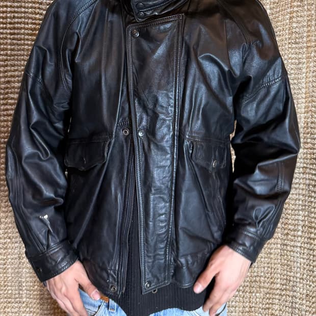 빈티지 양가죽 레더자켓