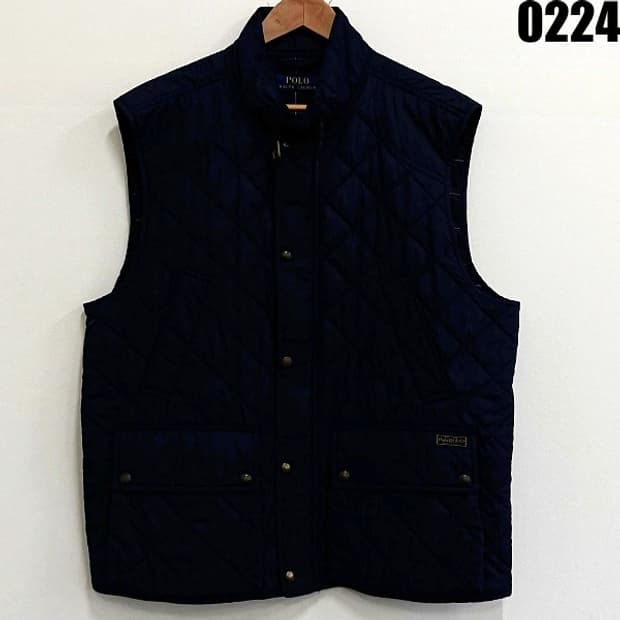 폴로 랄프로렌 퀼팅 베스트 패딩조끼 네이비 XL 0224