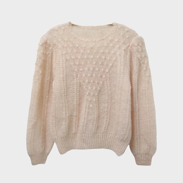 딸기우유 울 니트 61914