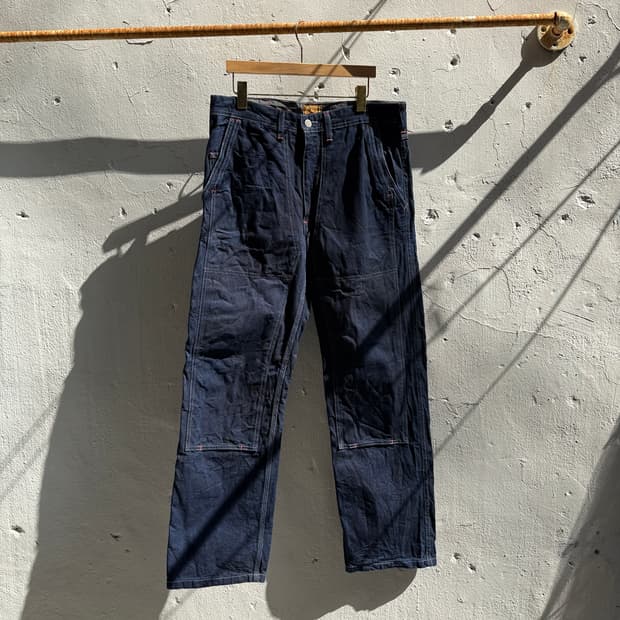 carters 인디고 덕캔바스 더블니 셀비지