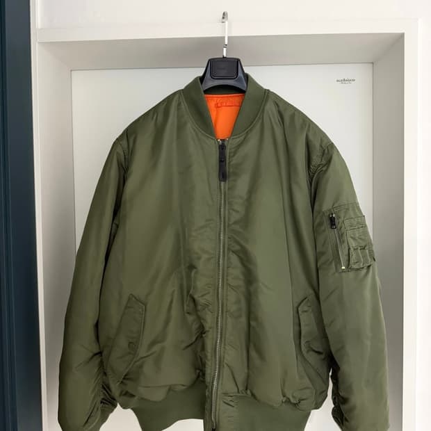 [5L] 재팬핏 알파인더스트리 ma-1 빈티지 세이지 10 그린