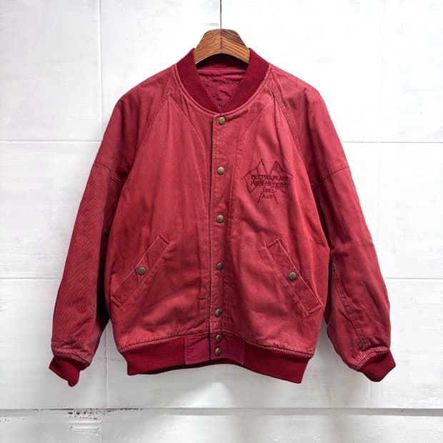 80's 피그먼트 코튼 블루종 자켓 