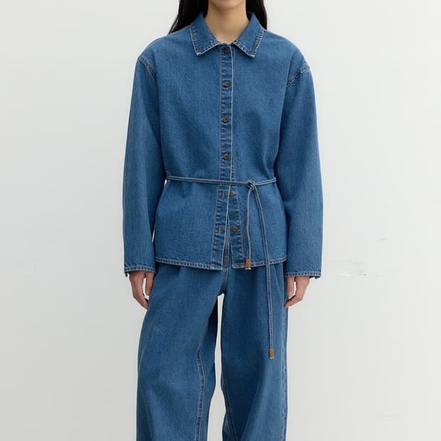 Rrace 레이스 블루 데님셋업