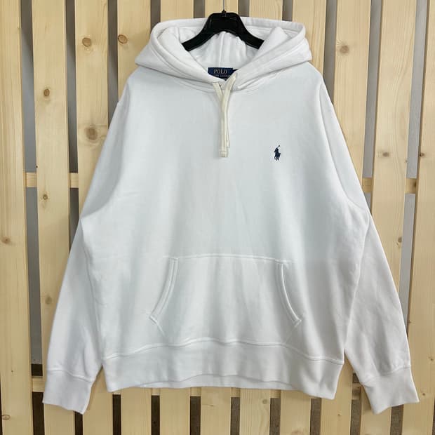 (XL) 폴로 랄프로렌 아이보리 후드티